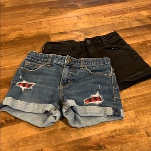 Jean shorts pair